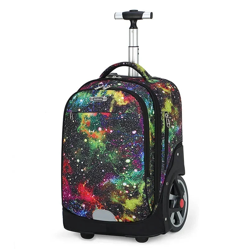 Mochila de Rodinha Grande Space - Escolar Grande Capacidade - Impermeável - MDM088